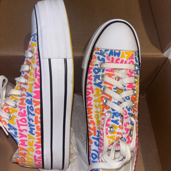 NWT Converse x Mystory Limited Edition Platform Converse - Size 7 - Picture 2 of 5